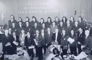 90 jähriges Stiftungsfest 1994 - Ehrung der langjährigen Mitglieder